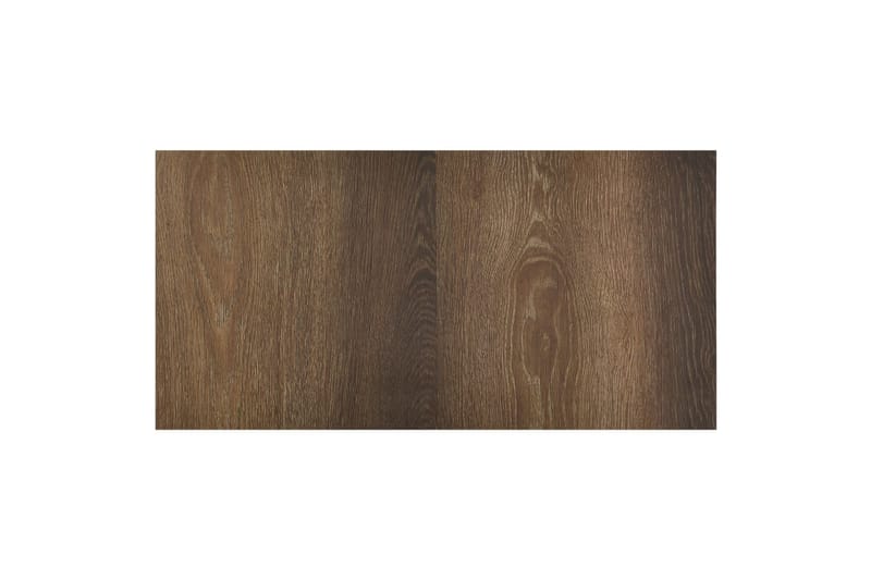 Självhäftande golvplankor 55 st PVC 5,11 m² brun - Brun - Trall