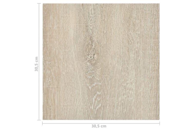 Självhäftande golvplankor 55 st PVC 5,11 m² beige - Beige - Trall