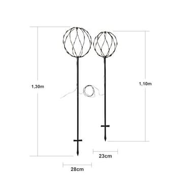 Sphere Black Utomhusdekoration 250 cm - svart - Utemöbler & utemiljö - Trädgårdsdekoration & utemiljö - Trädgårdsbelysning