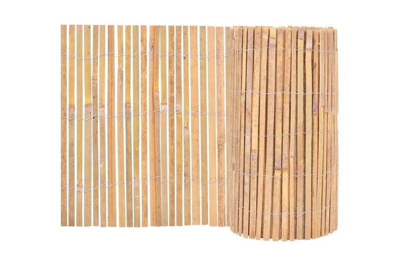 Stängsel bambu 1000x50 cm - Brun - Staket & grind