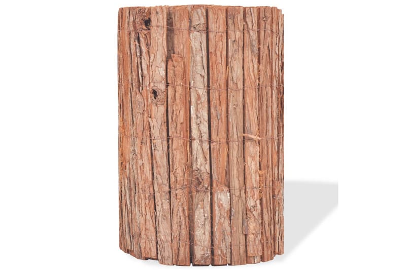 Stängsel bark 1000x50 cm - Brun - Staket & grind