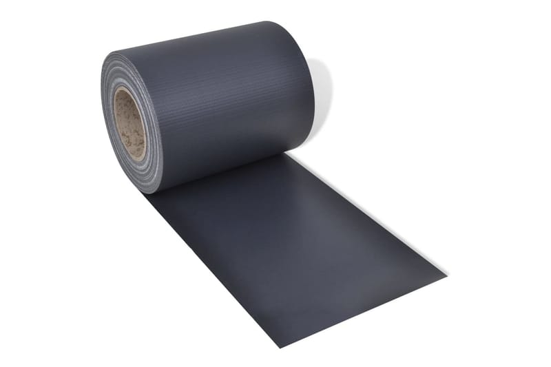Insynsskydd för trädgården 2 st PVC 70x0,19 m mörkgrå - Grå - Staket & grind