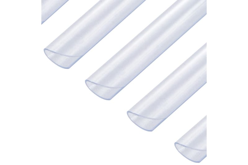 Klämmor för insynsskydd 100 st PVC genomskinlig - Transparent - Staket & grind