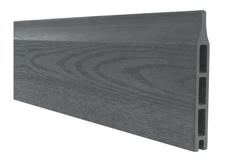 PLUS Artura Kompositstaket med Klarglas 180x135 cm - Grå - Utemöbler & utemiljö - Trädgårdsdekoration & utemiljö - Staket & grind