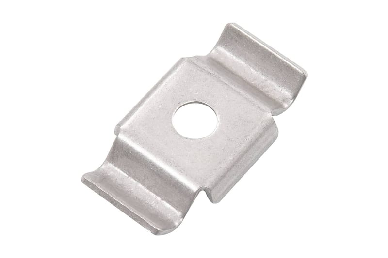 Stängselklammer 50 st rostfritt stål - Silver - Staket & grind