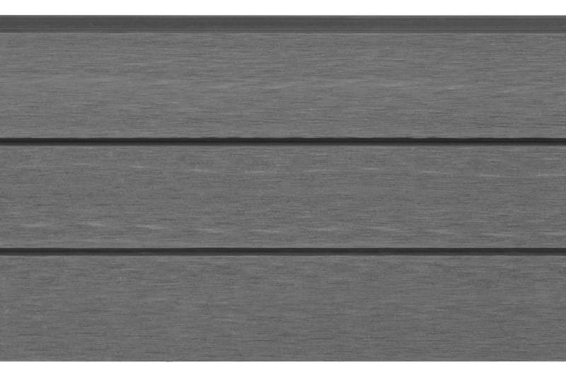 Staketbrädor reserv 9 st WPC 170 cm grå - Grå - Staket & grind