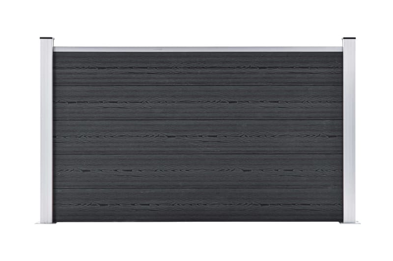 Staketpanel WPC 180x105 cm grå - Grå - Staket & grind