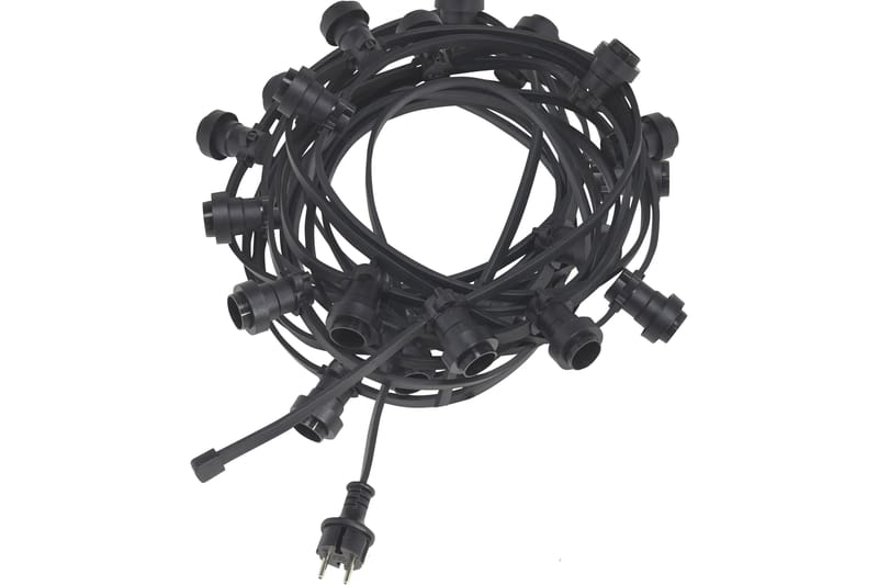Bright Light String Svart - PR Home - Balkongbelysning - Altanbelysning - Trädgårdsbelysning - Ljusslinga utomhus