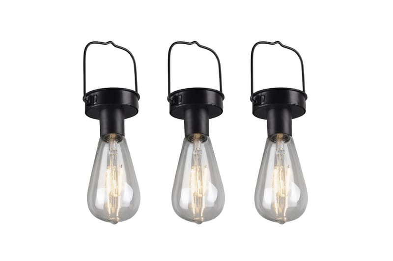 Campus solar taklampor 3-pack mattsvart, skymningsrelä - Matt svart - Utemöbler & utemiljö - Trädgårdsdekoration & utemiljö - Trädgårdsbelysning