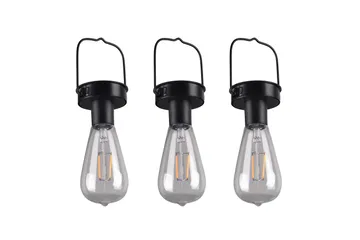 Campus solar taklampor 3-pack mattsvart, skymningsrelä - Matt svart - Utemöbler & utemiljö - Trädgårdsdekoration & utemiljö - Trädgårdsbelysning