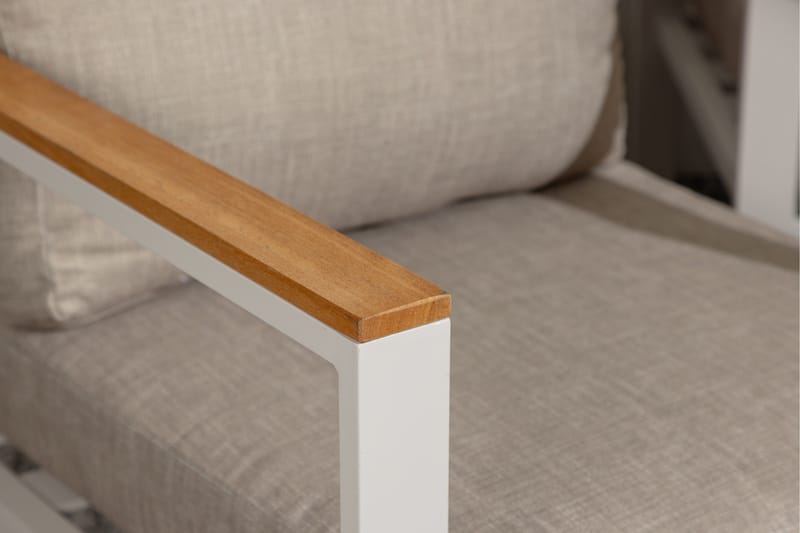 Aspvik Soffgrupp 5-sits - Grå / Beigea dynor - Utemöbler & utemiljö - Loungemöbler - Loungeset & loungegrupp