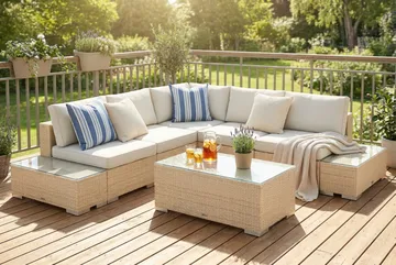 Bahamas Avslut utomhus 38x90 cm - Beige - Utemöbler & utemiljö - Övrigt utemöbler - Moduler utesoffa