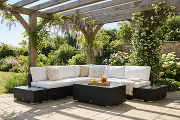 Bahamas Avslut utomhus 90 cm - Svart - Utemöbler & utemiljö - Övrigt utemöbler - Moduler utesoffa