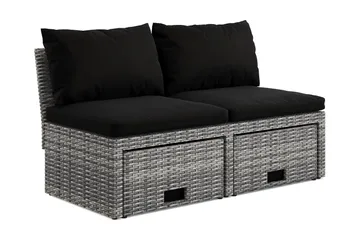 Bahamas Balkongsoffa med Pallar - Utemöbler & utemiljö - Balkong & altan - Balkongmöbler - Balkongsoffa