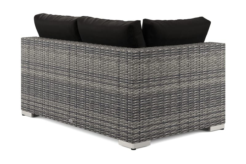 Bahamas Högermodul utomhus 140 cm i konstrotting - Grå - Utemöbler & utemiljö - Övrigt utemöbler - Moduler utesoffa - Högermodul utesoffa
