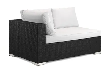 Bahamas Högermodul utomhus 140 cm i konstrotting - Svart - Utemöbler & utemiljö - Övrigt utemöbler - Moduler utesoffa - Högermodul utesoffa