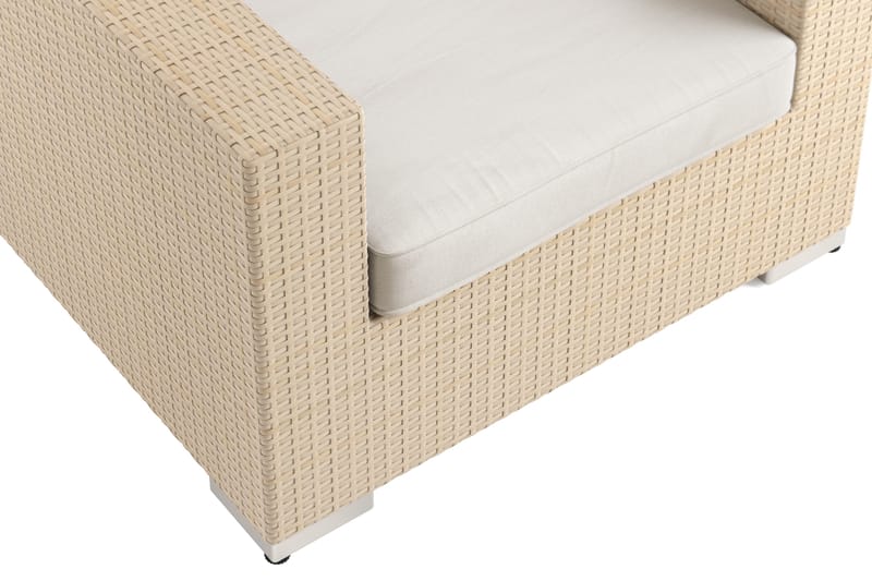 Bahamas Loungefåtölj utomhus i konstrotting - Beige - Utemöbler & utemiljö - Loungemöbler - Loungestol utomhus