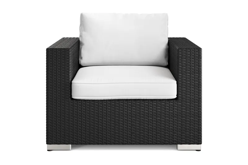 Bahamas Loungefåtölj utomhus i konstrotting - Svart - Utemöbler & utemiljö - Loungemöbler - Loungestol utomhus
