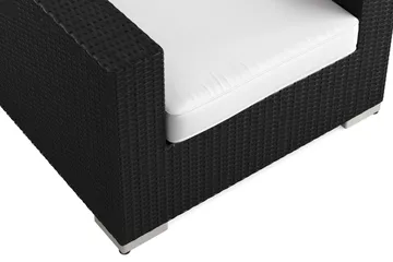 Bahamas Loungefåtölj utomhus i konstrotting - Svart - Utemöbler & utemiljö - Loungemöbler - Loungestol utomhus