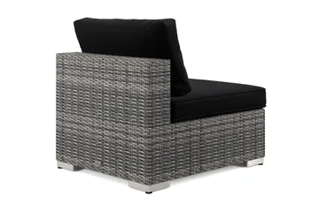 Bahamas Mittmodul utomhus i konstrotting - Grå - Utemöbler & utemiljö - Övrigt utemöbler - Moduler utesoffa - Mittmodul utesoffa
