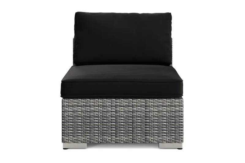 Bahamas Mittmodul utomhus i konstrotting - Grå - Utemöbler & utemiljö - Övrigt utemöbler - Moduler utesoffa - Mittmodul utesoffa