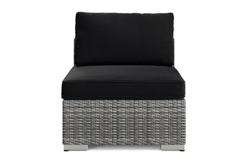 Bahamas Mittmodul utomhus i konstrotting - Grå - Utemöbler & utemiljö - Övrigt utemöbler - Moduler utesoffa - Mittmodul utesoffa