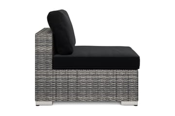 Bahamas Mittmodul utomhus i konstrotting - Grå - Utemöbler & utemiljö - Övrigt utemöbler - Moduler utesoffa - Mittmodul utesoffa