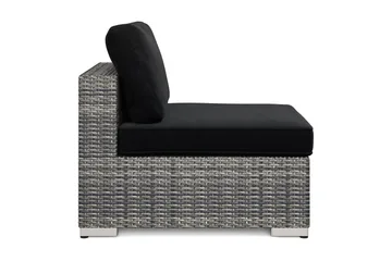 Bahamas Mittmodul utomhus i konstrotting - Grå - Utemöbler & utemiljö - Övrigt utemöbler - Moduler utesoffa - Mittmodul utesoffa