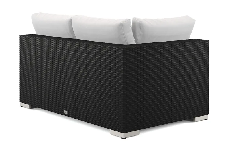 Bahamas Vänstermodul utomhus 140 cm i konstrotting - Svart - Utemöbler & utemiljö - Övrigt utemöbler - Moduler utesoffa - Högermodul utesoffa