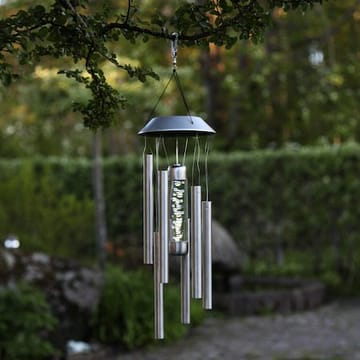 Bubbly Solcellsvindspel 35 cm - silver - Utemöbler & utemiljö - Trädgårdsdekoration & utemiljö - Trädgårdsfigurer & trädgårdsprydnad