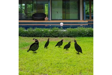 Dekorativ Trädgårds Metalltillbehör Set Cirel Svart - Svart - Utemöbler & utemiljö - Trädgårdsdekoration & utemiljö - Trädgårdsfigurer & trädgårdsprydnad