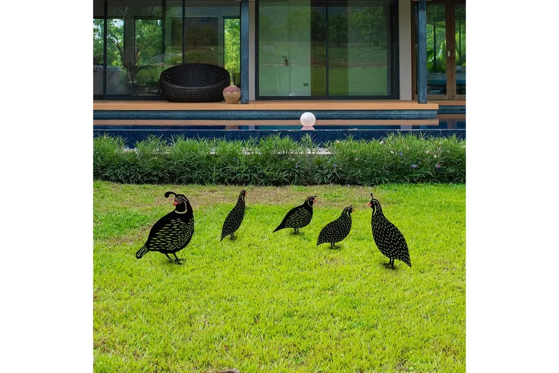 Dekorativ Trädgårds Metalltillbehör Set Cirel Svart - Svart - Utemöbler & utemiljö - Trädgårdsdekoration & utemiljö - Trädgårdsfigurer & trädgårdsprydnad