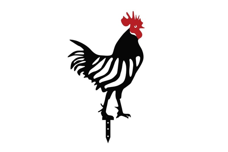 Dekorativ Trädgårds Metalltillbehör Set Flarek Svart Sex stycken - Sex stycken - Utemöbler & utemiljö - Trädgårdsdekoration & utemiljö - Trädgårdsfigurer & trädgårdsprydnad