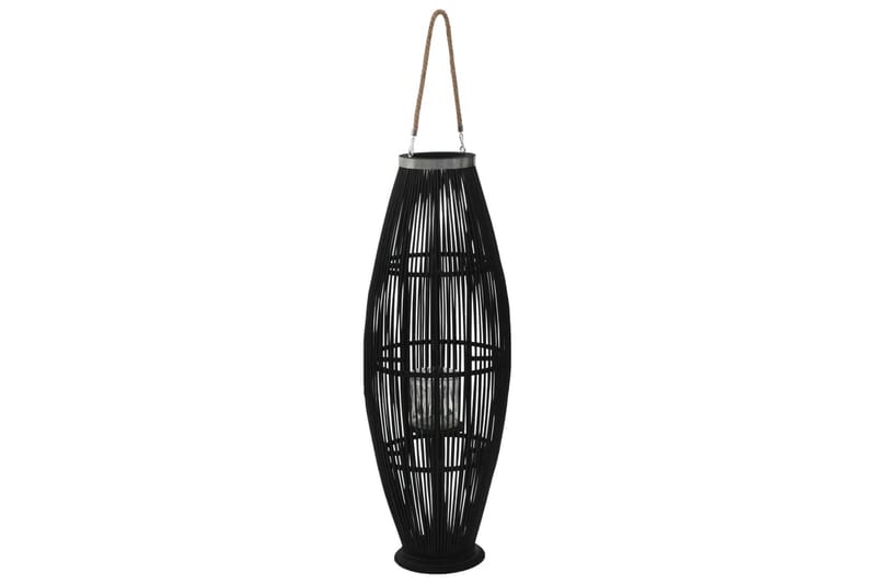 Hängande ljuslykta bambu 95 cm svart - Svart - Ljusstakar & ljuslyktor - Utelykta - Dekoration & inredningsdetaljer
