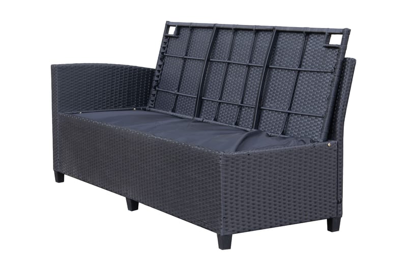 James Light med förvaring - Svart - Utemöbler & utemiljö - Loungemöbler - Loungeset & loungegrupp