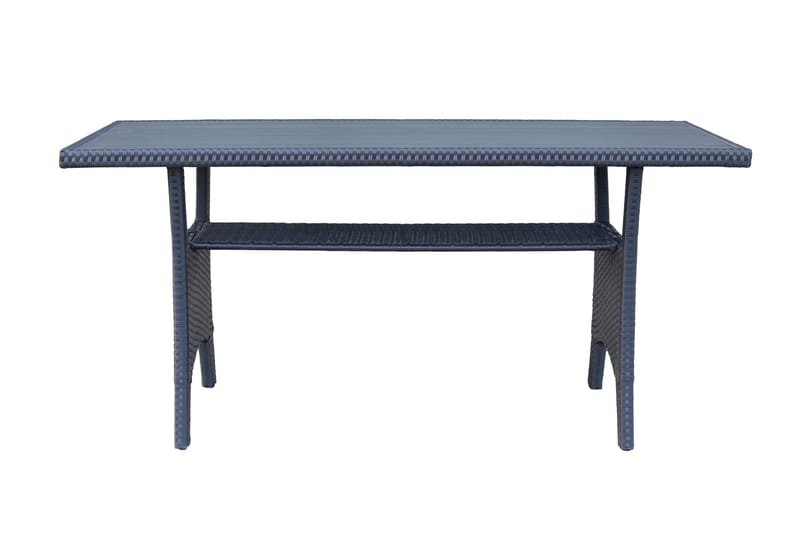 James Light Stor L-formad vändbar loungegrupp utomhus i konstrotting med förvaring och vita dynor - Svart - Utemöbler & utemiljö - Loungemöbler - Loungeset & loungegrupp