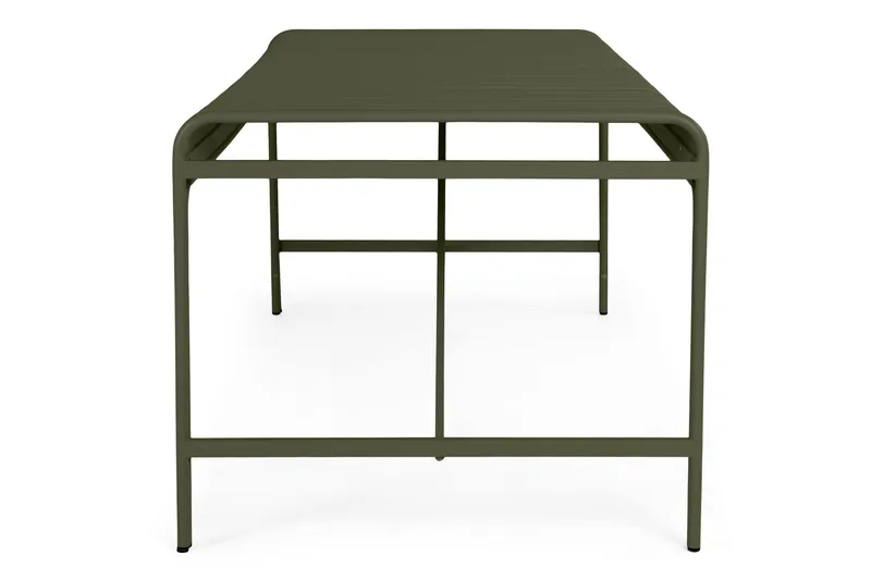 Jarva Rektangulärt Matbord Utomhus 90x200 cm i Metall - Grön - Utemöbler & utemiljö - Utebord & trädgårdsbord - Matbord utomhus