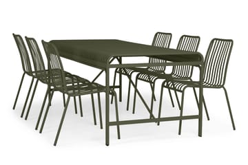 Jarva Rektangulärt Matbord Utomhus 90x200 cm i Metall - Grön - Utemöbler & utemiljö - Utebord & trädgårdsbord - Matbord utomhus