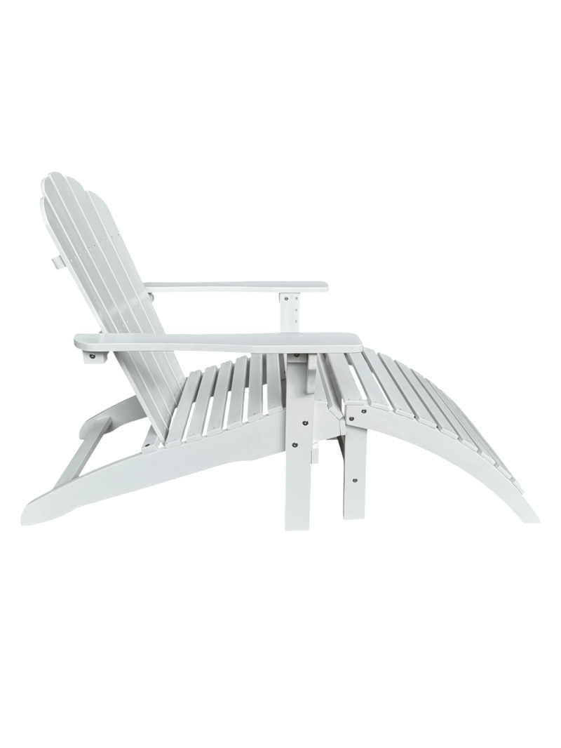 Landet Däckstol utomhus - Vit - Utemöbler & utemiljö - Utestol & trädgårdsstol - Solstol - Däckstol