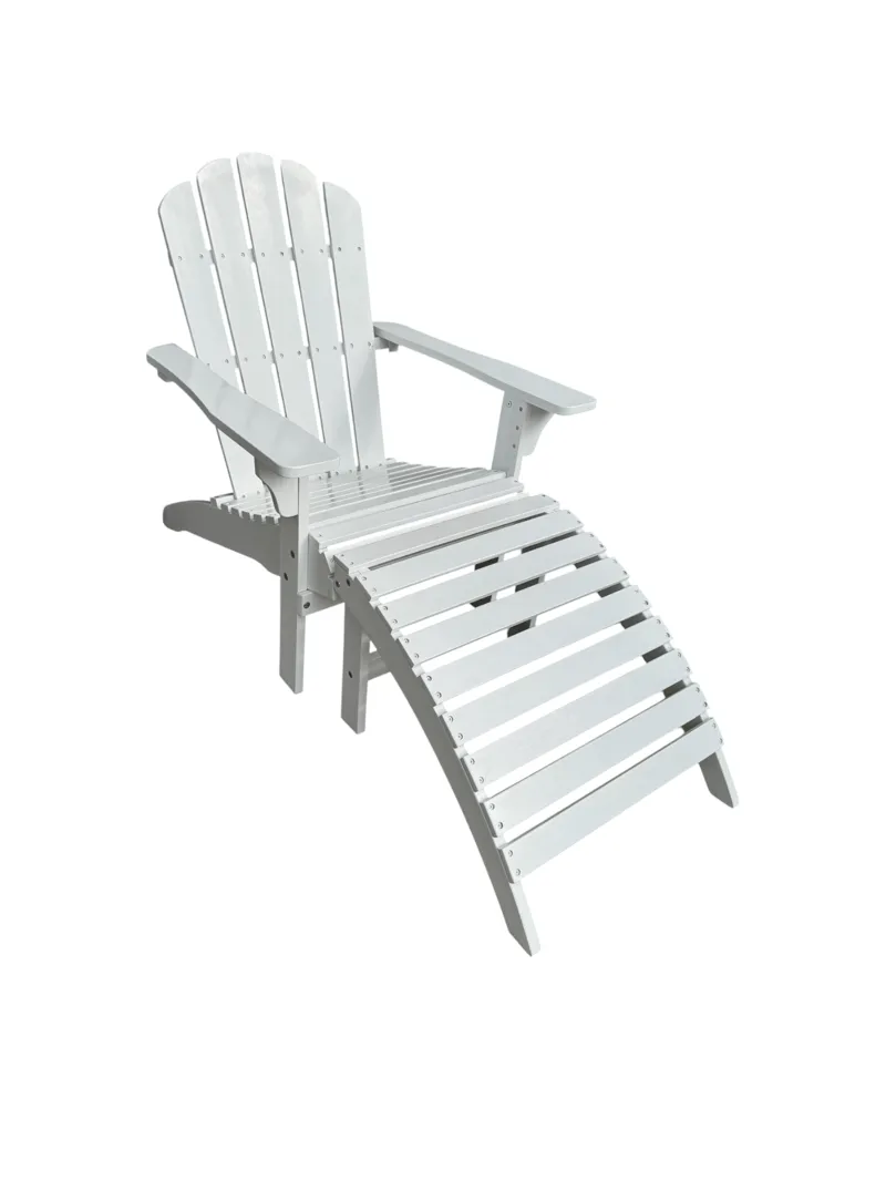 Landet Däckstol utomhus, Vit