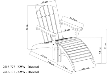 Landet Däckstol utomhus - Vit - Utemöbler & utemiljö - Utestol & trädgårdsstol - Solstol - Däckstol