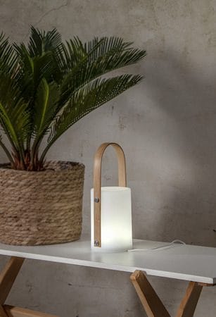 Lisa Lykta 12 cm - vit och naturfärgad - Utemöbler & utemiljö - Trädgårdsdekoration & utemiljö - Trädgårdsfigurer & trädgårdsprydnad - Utelykta
