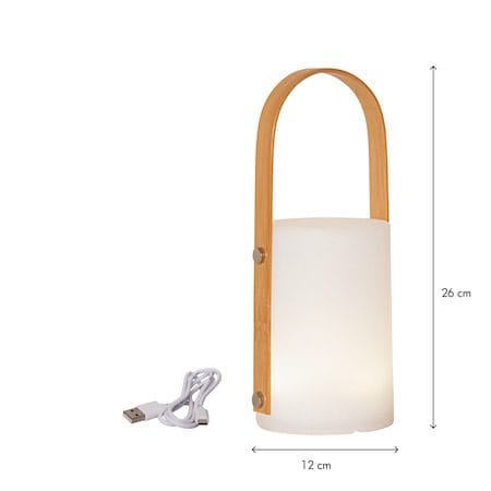 Lisa Lykta 12 cm - vit och naturfärgad - Utemöbler & utemiljö - Trädgårdsdekoration & utemiljö - Trädgårdsfigurer & trädgårdsprydnad - Utelykta