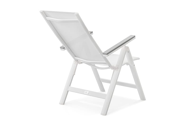 Monaco Light Positionsstol utomhus med justerbar rygg i aluminium - Vit - Utemöbler & utemiljö - Utestol & trädgårdsstol - Positionsstol
