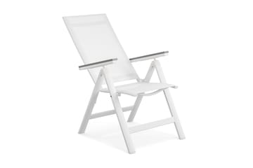 Monaco Light Positionsstol utomhus med justerbar rygg i aluminium - Vit - Utemöbler & utemiljö - Utestol & trädgårdsstol - Positionsstol