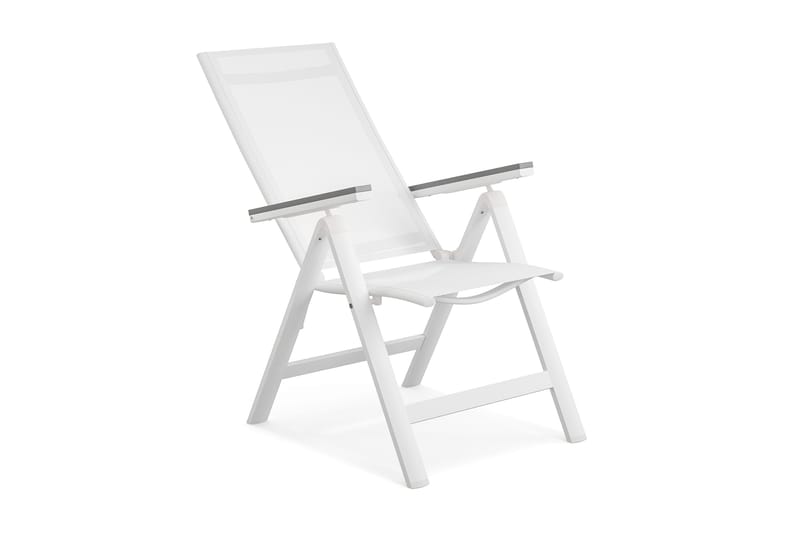 Monaco Light Positionsstol utomhus med justerbar rygg i aluminium - Vit - Utemöbler & utemiljö - Utestol & trädgårdsstol - Positionsstol