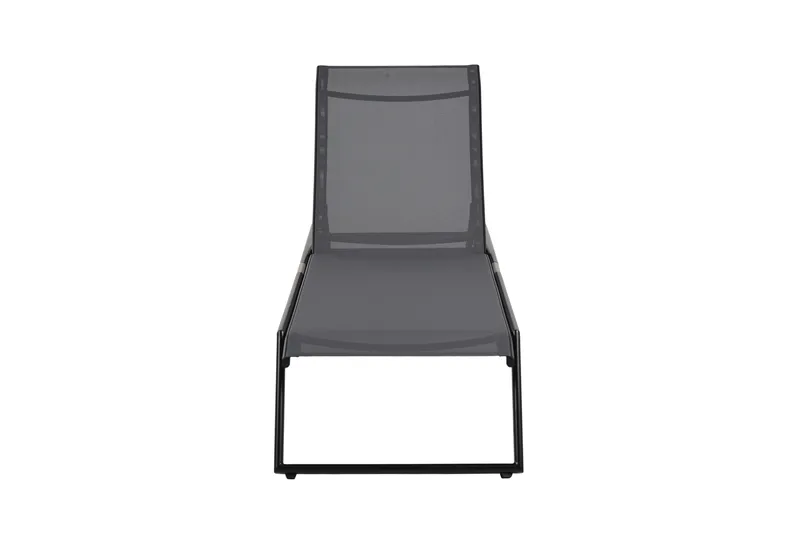 Monaco Solsäng med justerbar rygg i aluminium grå textil - Svart - Utemöbler & utemiljö - Utestol & trädgårdsstol - Solsäng & solvagn