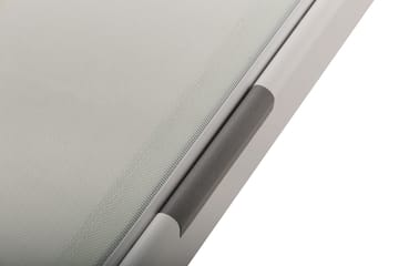 Monaco Solsäng med justerbar rygg i aluminium vit textil - Vit - Utemöbler & utemiljö - Utestol & trädgårdsstol - Solsäng & solvagn