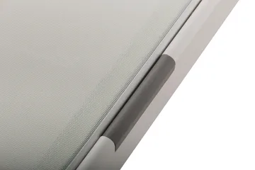 Monaco Solsäng med justerbar rygg i aluminium vit textil - Vit - Utemöbler & utemiljö - Utestol & trädgårdsstol - Solsäng & solvagn