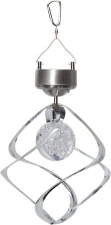 Roma Solcellsvindspel 16 cm - silver - Utemöbler & utemiljö - Trädgårdsdekoration & utemiljö - Trädgårdsfigurer & trädgårdsprydnad